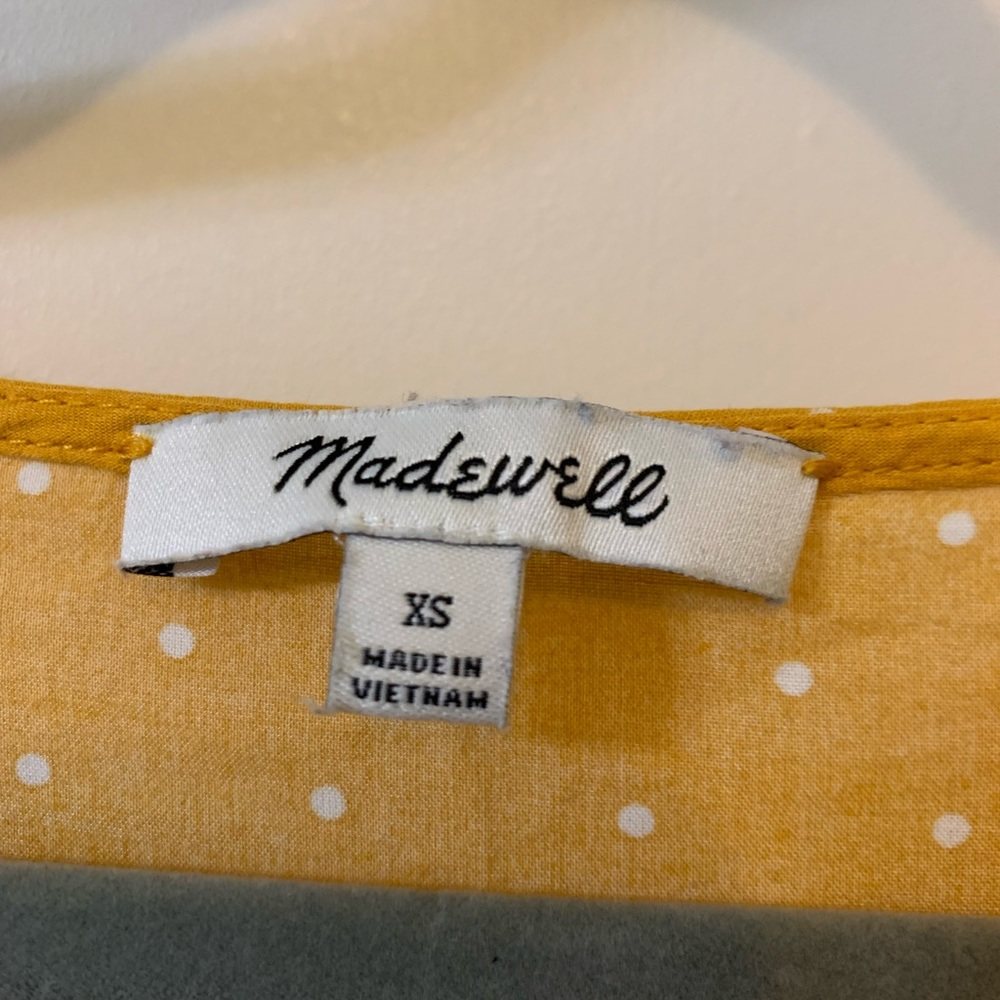 Madewell Mustard Blouse - Picture 2 of 3